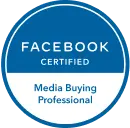 Facebook certified media buying professional badge