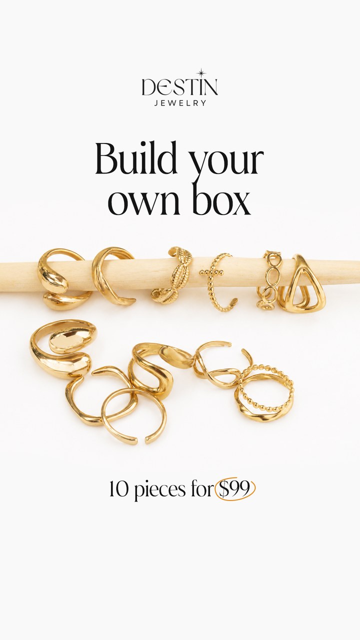 Static ad, build your own jewelry box, ten pieces